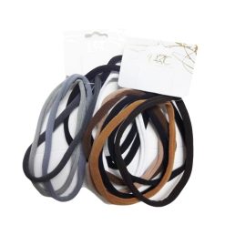 Elastic Headband 6pk Asst Clrs-wholesale