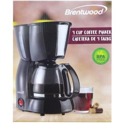 Brentwood Coffee Maker 4-Cups Black-wholesale