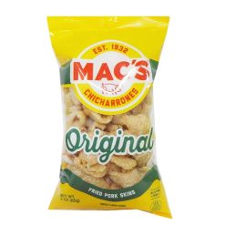 Macs Fried Pork Skins 3oz Original-wholesale