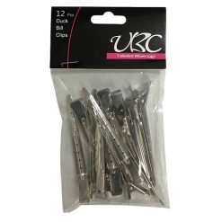 Hair Clips Duck Bill 12pc Metal-wholesale