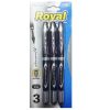 Pens Roller Ball 0.7mm 3pk Black-wholesale