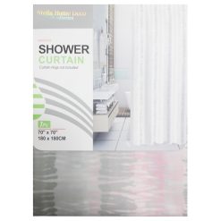 Shower Curtain 70X70 Grey & Pink-wholesale