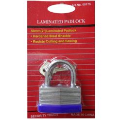 Padlock 50mm W-Keys Laminated