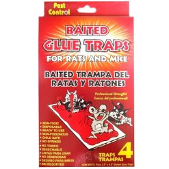 Pest Control Baited Glue Traps 4pk-wholesale