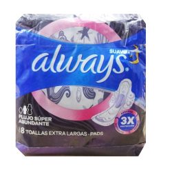 Always Maxi Pads 8ct Nights X-Lg Long-wholesale