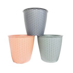 Planter Pot Round Plastic 9in Asst Clrs-wholesale