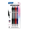 Spencer Ballpoint Pen 4pc Asst Clrs Ret-wholesale