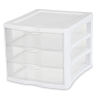 Sterilite Drawers 3 Comp 8.5X11 White-wholesale