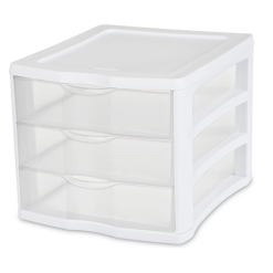 Sterilite Drawers 3 Comp 8.5X11 White-wholesale