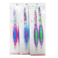 Manicure Tool Set 2pk Asst Clrs-wholesale