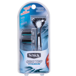 Schick Razor Quattro 1+2 Cartridges-wholesale