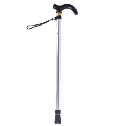 Walking Stick 3ft Silver Metal-wholesale