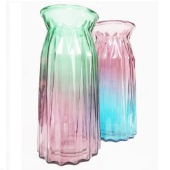 Vase Glass 2-Tone 9.8in-wholesale
