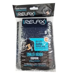 Relax Body Scrubber Black 4 X 5in-wholesale