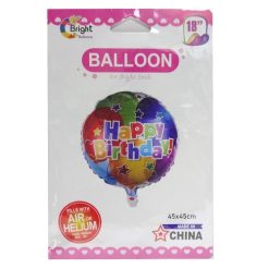 Balloons Foil 18in Happy Birthday-wholesale
