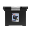 Sterilite File Box Black W-Clear Lid-wholesale