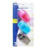 Sharpener 3pk Asst Clrs-wholesale