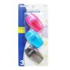 Sharpener 3pk Asst Clrs-wholesale