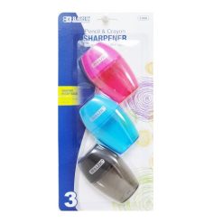 Sharpener 3pk Asst Clrs-wholesale