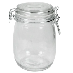 Canister Glass 23.7oz W-Latch Lid-wholesale