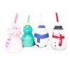 X-Mas Novelty Cups 8oz W-Straw Asst-wholesale