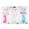Birthday Candles #3 4pc LED Asst Clrs-wholesale