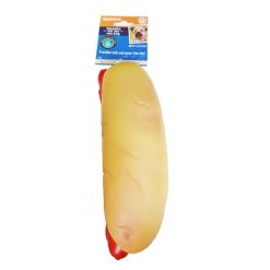 Pet Toy Squeaky Hot Dog 9.5in-wholesale