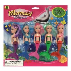 Toy Mermaid Set 5pc Asst Clrs-wholesale