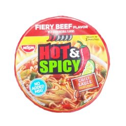 Nissin Bowl 3.28oz H & S Fiery Beef Flvr-wholesale