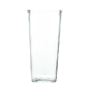 Vase Glass Square 8in Smll Clear-wholesale