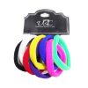 Hair Elastic Bands 8pc Asst Clrs-wholesale