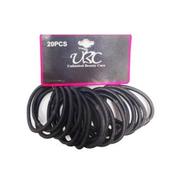 Hair Elastic Bands 20pc Black-wholesale
