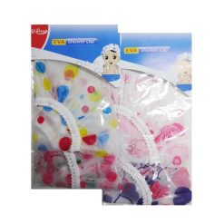 Shower Cap 2pk Asst Design-wholesale