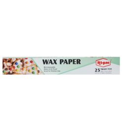 Ri-Pac Wax Paper 25sq ft-wholesale