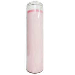 Candle 8in Novena Pink-wholesale