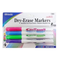 Dry-Markers 4pk Fine Asst Clrs-wholesale