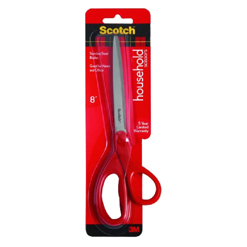 Scotch Scissors 8in Red Handle-wholesale Scotch Scissors 8in Red Handle-wholesale