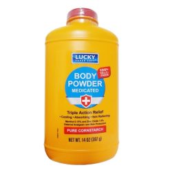 Lucky Body Powder Medicated 14oz-wholesale