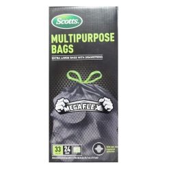 Scotts Trash Bags 24ct 33gl Black Multi--wholesale
