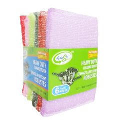 Fresh Start Cleaning Sponge 6pk Asst Clr-wholesale