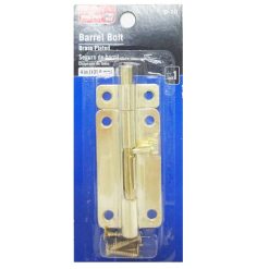 Bulldog Barrel Bolt 4in Brass Plated-wholesale