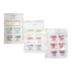 Hair Clips 6pk Asst Clrs-wholesale