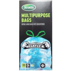 Scotts Trash Bags 24ct 33gl Clear Blue-wholesale