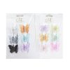 Hair Clips 6pc Butterfly Smll Asst Clrs-wholesale
