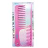 Hair Comb Set 2pk Tail & Wide Tooth Pink-wholesale