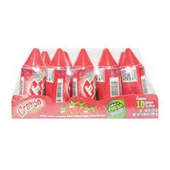 Crayon Candy Strawberry 10ct 9.88oz-wholesale