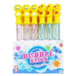 Toy Bubble Sticks Smiley Face Asst-wholesale