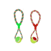 Pet Toy Rope W-Tennis Ball 15in Asst-wholesale