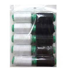 Sewing Thread 10ct Blck & White-wholesale