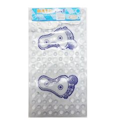 Safety Bath Mat PVC 13.5 X 25 ¼in Asst-wholesale